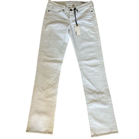ROGAN NEW WITH TAGS SLIM JEAN CLAYSTONE WHITE SIZE 26 - Picture 1 of 6